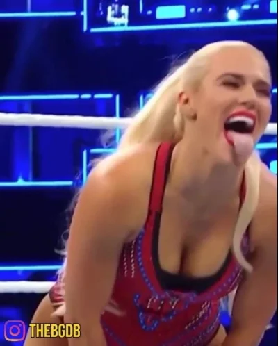 WWE – Lana AKA CJ Perry bent over cleavage