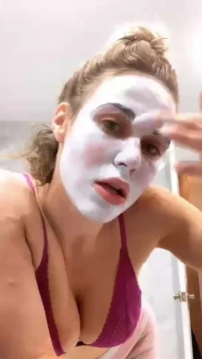 WWE Lana CJ Perry IG live in sexy bra