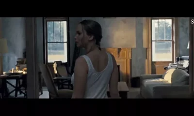 Jennifer Lawrence Nude Tits & Butt In See Through Nightie